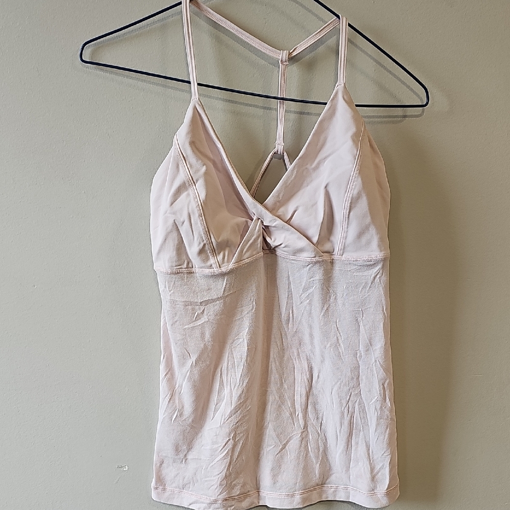 lululemon athletica Light Pink T-Back Chemise